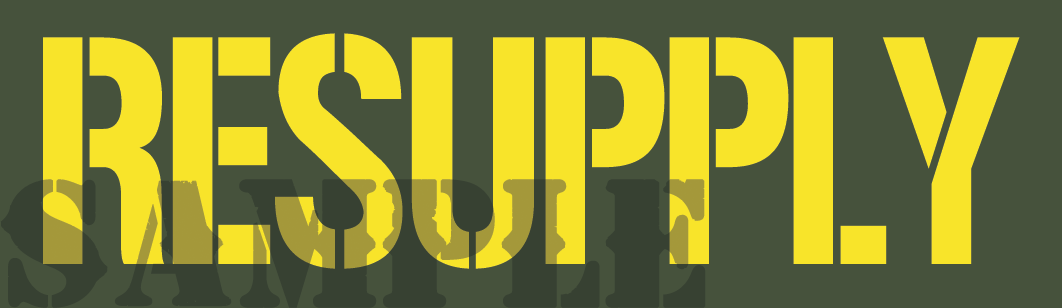 Resupply - Yellow - Stencil - Half Height (NC)