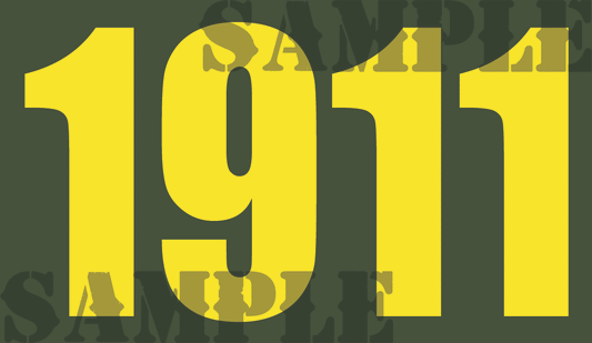 1911 - Yellow - Standard  - .50Cal (NC)