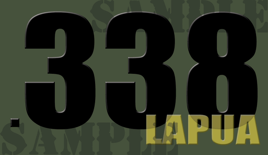 .338 Lapua - Black - Standard  - .50Cal