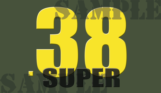 .38 Super- Yellow - Standard  - .50Cal