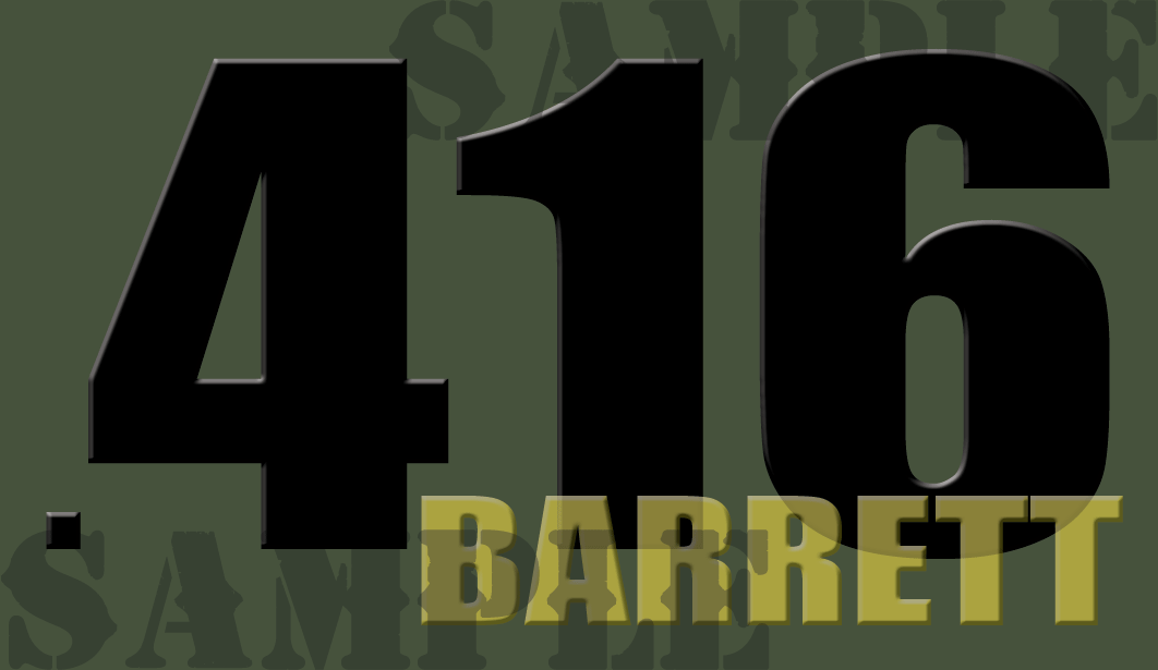 .416 Barrett - Black - Standard  - .50Cal
