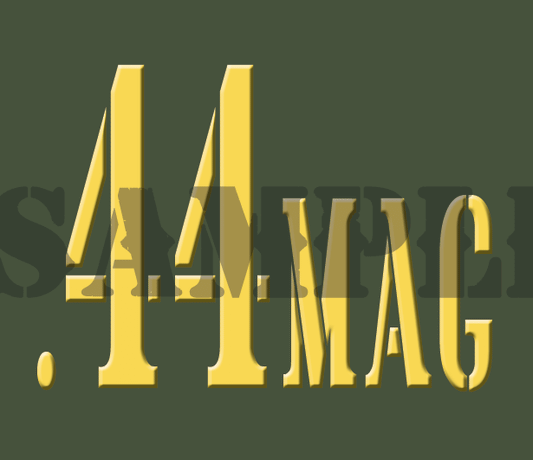 .44Mag - Yellow - Stencil  - .30Cal
