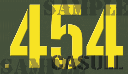 .454 CASULL - Yellow - Stencil - .50Cal