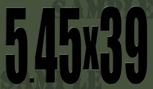 5.45x39 - Black - Standard  - .50Cal
