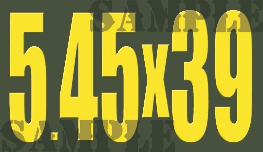 5.45x39 - Yellow - Standard  - .50Cal