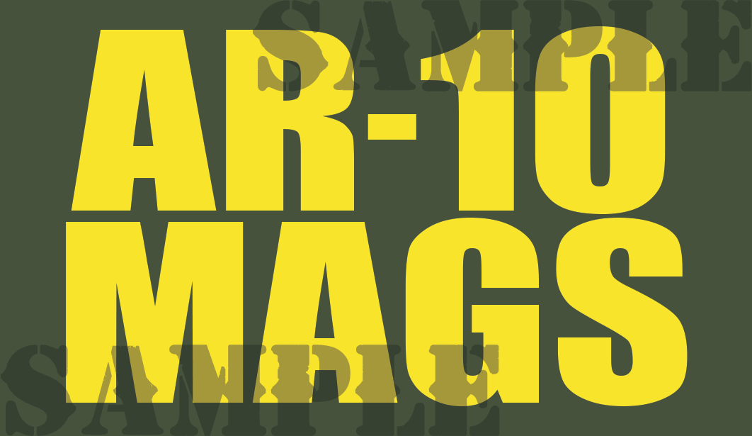 AR-10 Mags - Yellow - Standard - .50Cal (NC)