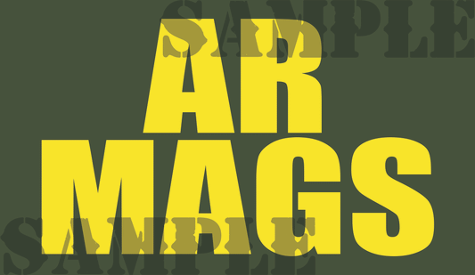 AR Mags - Yellow - Standard - .50Cal (NC)