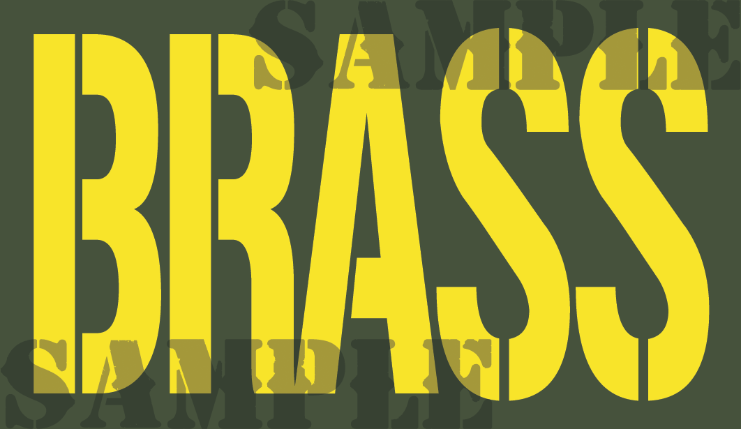 BRASS Sticker Yellow Stencil 50Cal NC AmmoCanMagnets Com brass-sticker-yellow-stencil-50cal-nc-ammocanmagnets-com