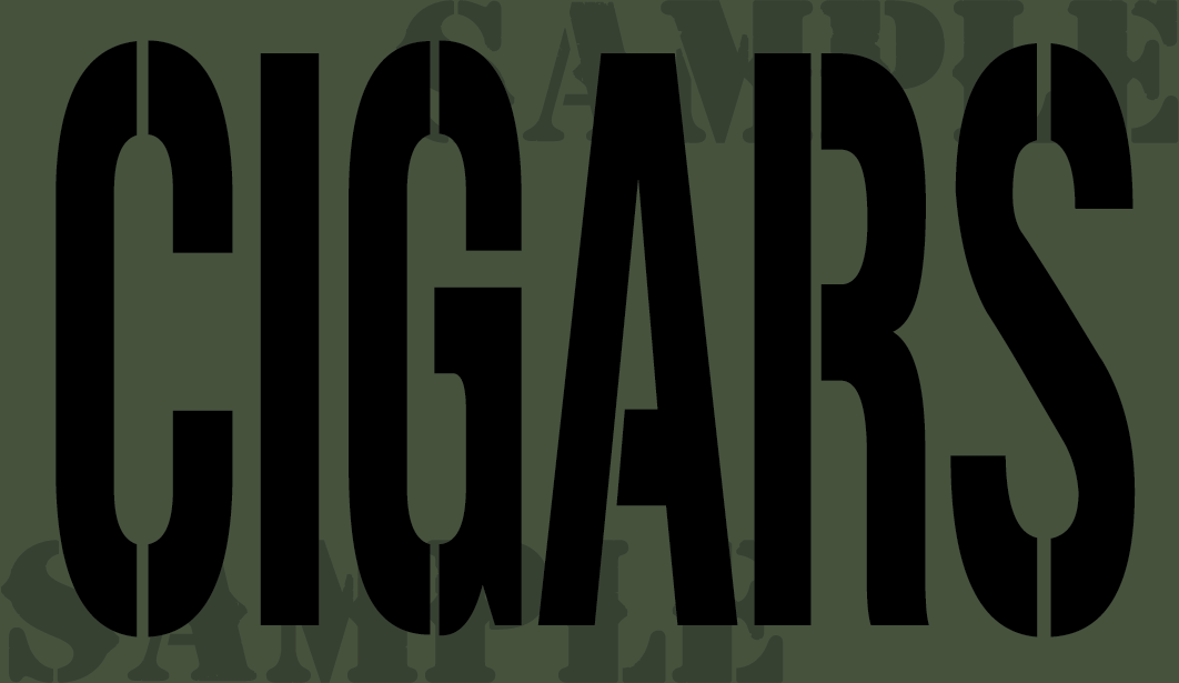 Cigars - Black - Stencil  - .50Cal (NC)