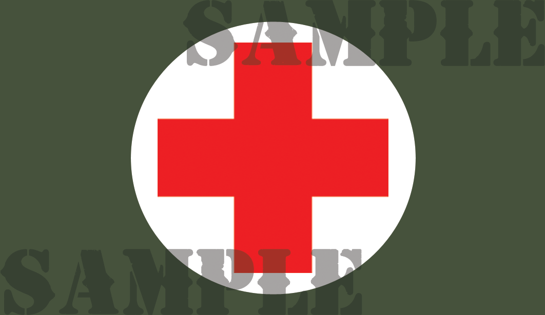 First Aid Sticker - .50Cal (NC)