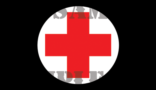 First Aid - White on Black -.50Cal (NC)