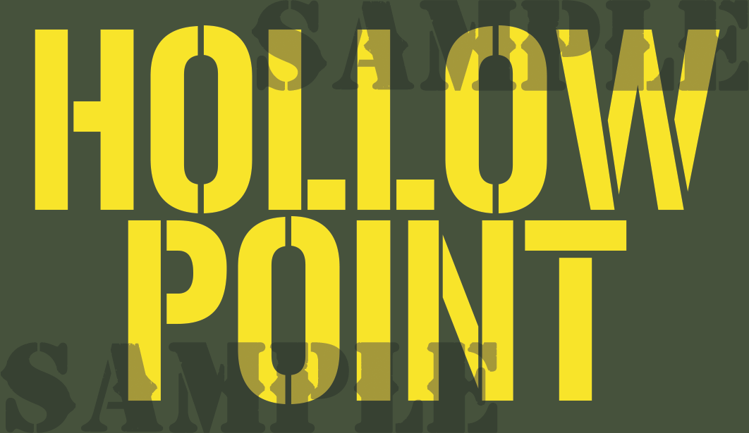 Hollow Point - Yellow - Stencil  - .50Cal (NC)