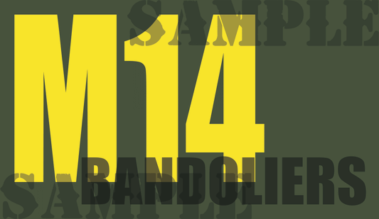 M14 Bandoliers - Yellow - Standard - .50Cal (NC)