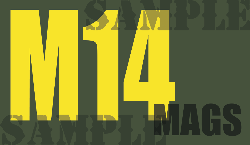 M14 Mags - Yellow - Standard   - .50Cal (NC)