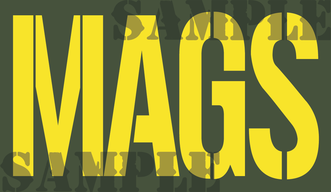 MAGS - Yellow - Stencil   - .50Cal (NC)