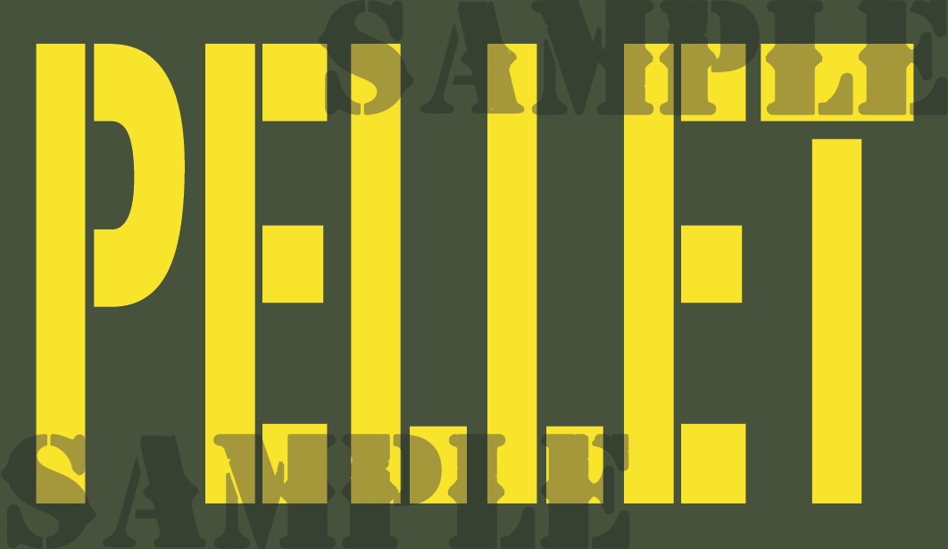 PELLET - Yellow - Stencil   - .50Cal (NC)