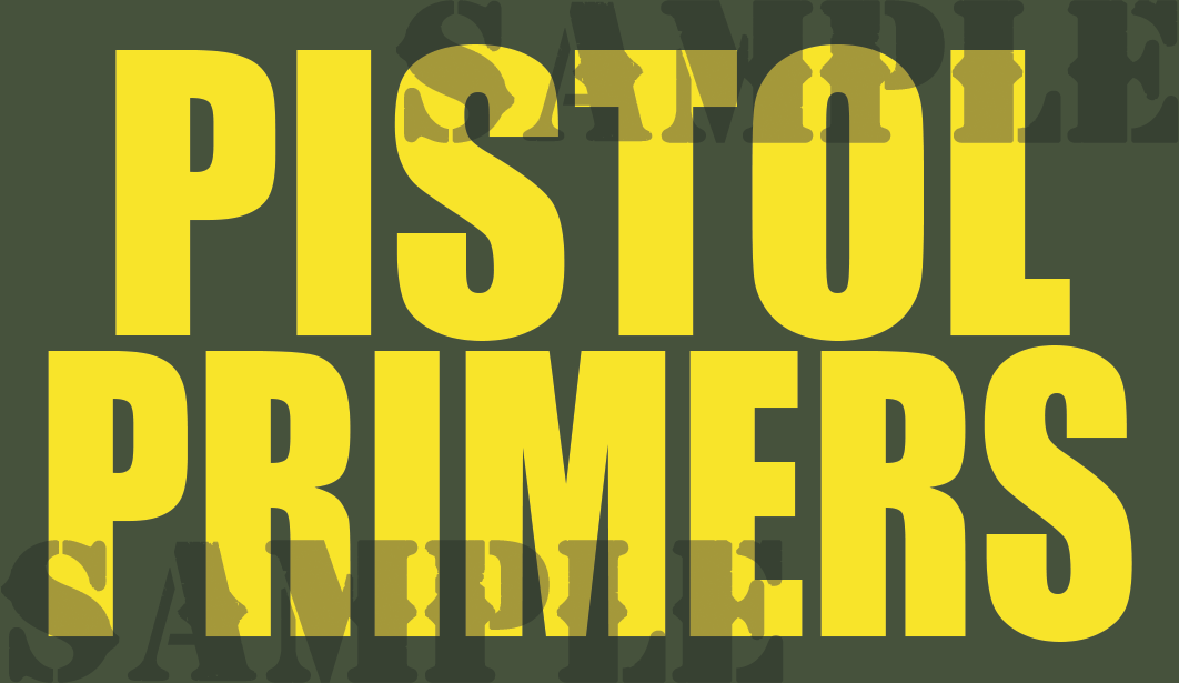 Pistol Primers - Yellow - Standard  - .50Cal (NC)