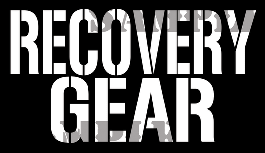Recovery Gear - White on Black - Stencil  - .50Cal (NC)