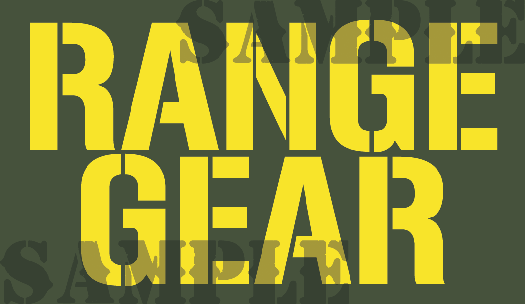RANGE GEAR - Yellow - Stencil  - .50Cal (NC)