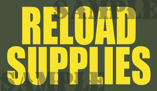 Reload Supplies - Yellow - Standard   - .50Cal (NC)