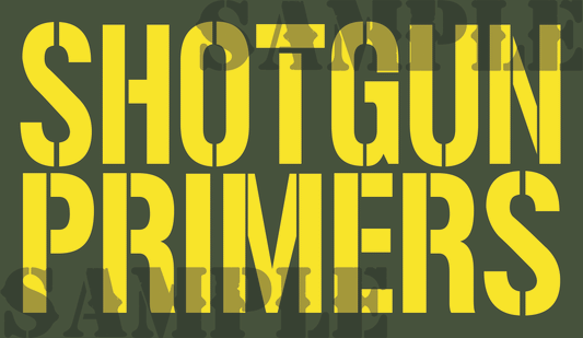 Shotgun Primers - Yellow - Stencil  - .50Cal (NC)