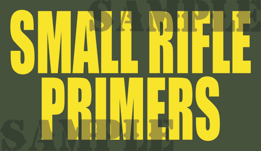 Small Rifle Primers - Yellow - Standard - .50Cal (NC)