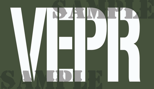 VEPR - White- Stencil  - .50Cal (NC)