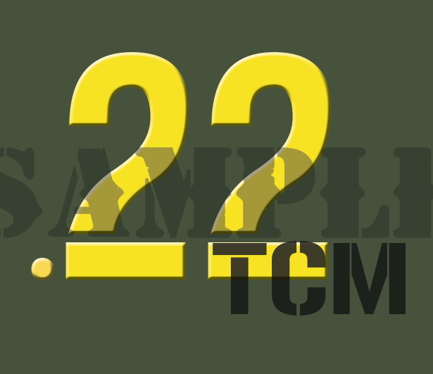 .22TCM - Yellow - Stencil - .30Cal