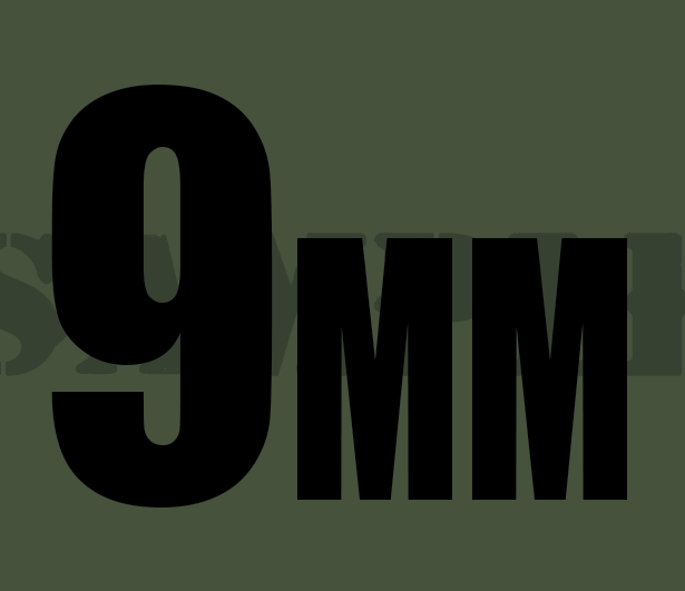 9mm - Black - Standard  - .30Cal