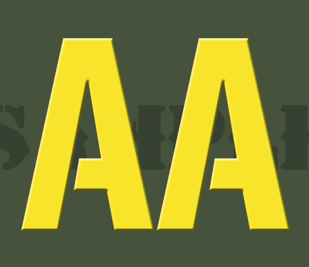 AA Battery - Yellow - Stencil  - .30Cal (NC)