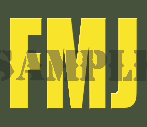 FMJ - Sticker - Yellow - Standard - .30Cal (NC)