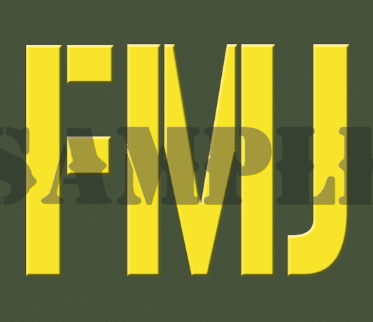 FMJ - Yellow - Stencil  - .30Cal (NC)