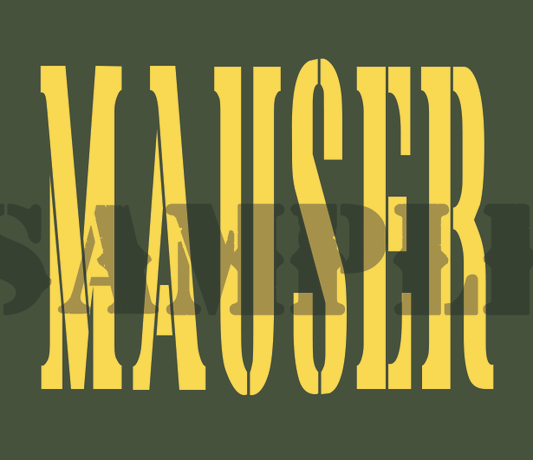 Mauser - Yellow - Stencil  - .30Cal (NC)