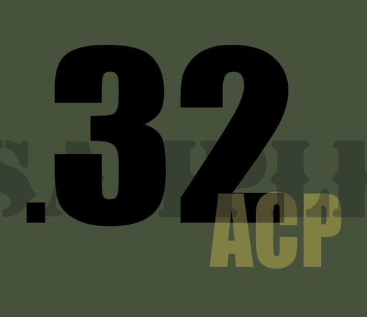 32 ACP - Black - Standard  - .30Cal