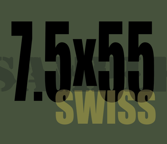 7.5x55 Swiss - Black - Standard  - .30Cal
