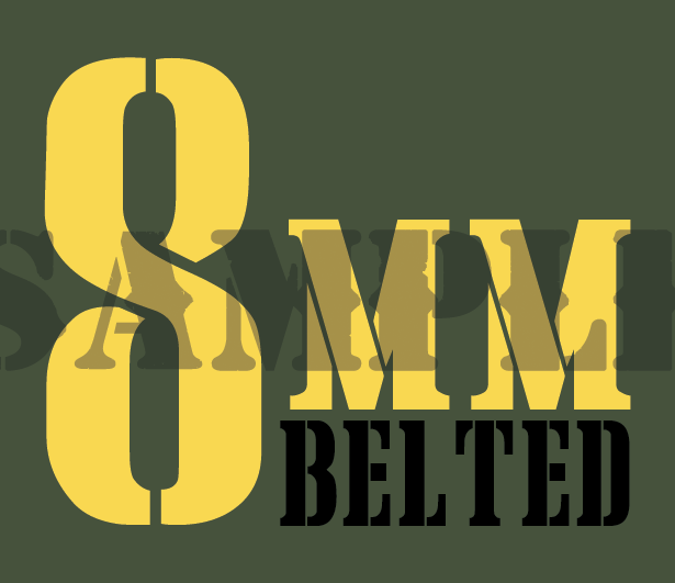 8mm Belted - Yellow - Stencil  - .30Cal
