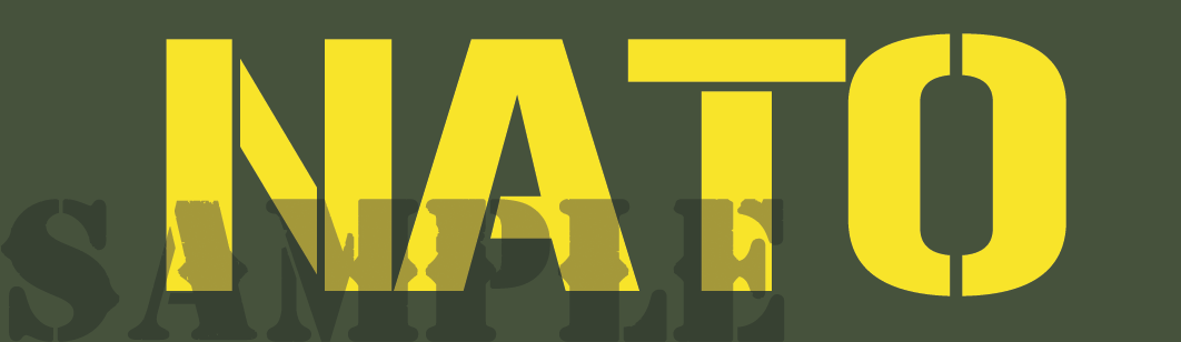 NATO - Yellow - Stencil - Half Height (NC)